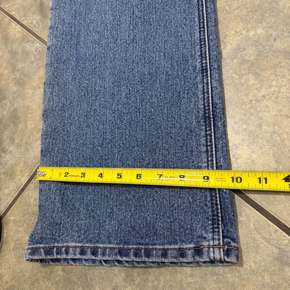 Ariat Rebar M4 Relaxed Bootcut Men's Blue Denim Jeans Cotton Logo 5-Pocket 38x34 - Picture 15 of 15